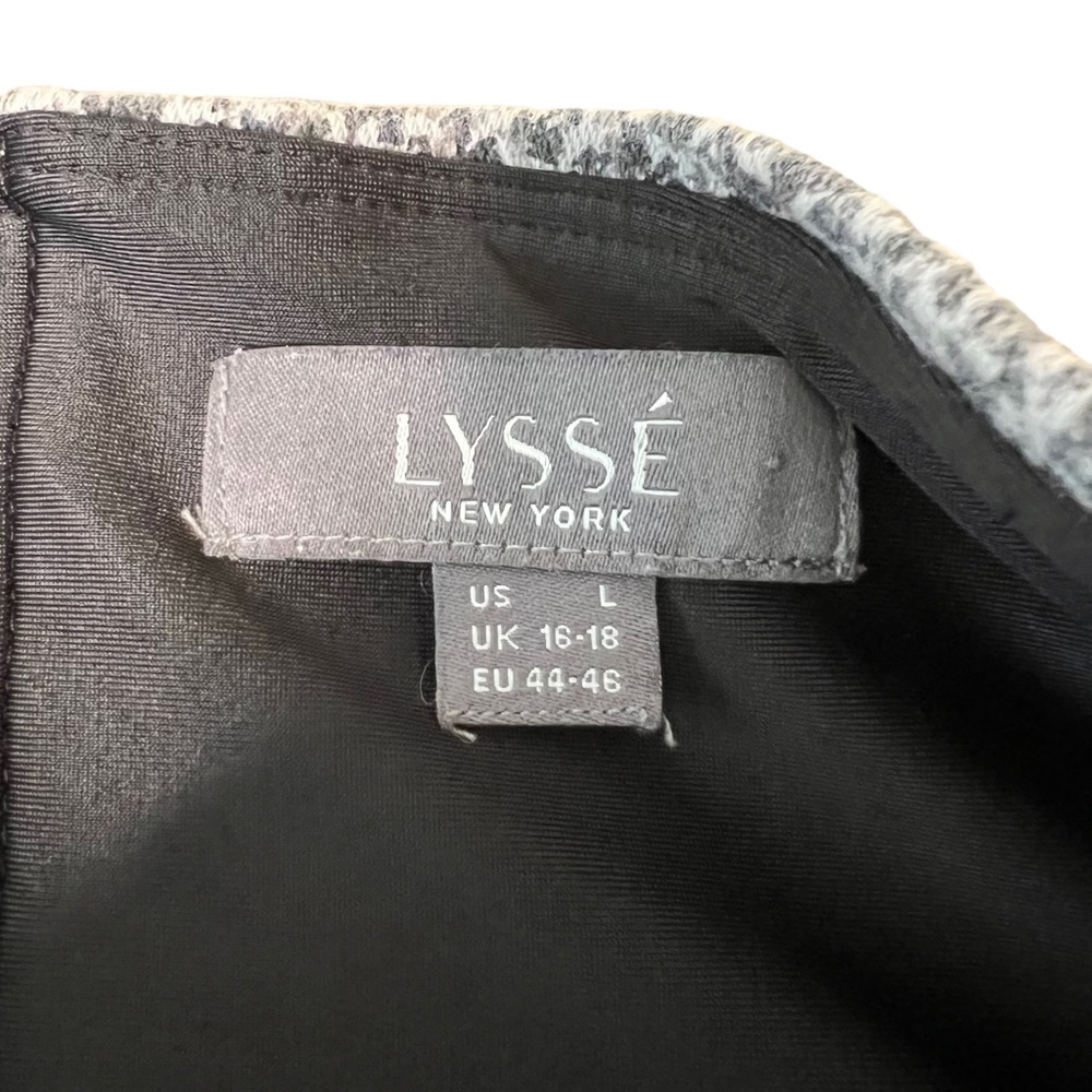 Lyssé Printed Cotton Twill Stretch High Waisted Leggings L - Picture 6 of 13